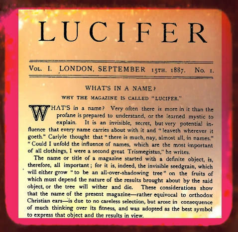 Lucifer Magazine, Blavatsky, Theosophy