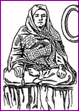Illustration of Maji from “The Mystics, Ascetics, and Saints of India”.